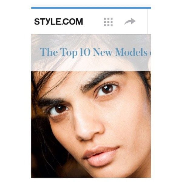 Bhumika Arora in the list of Top 10 New Models of the year 2015