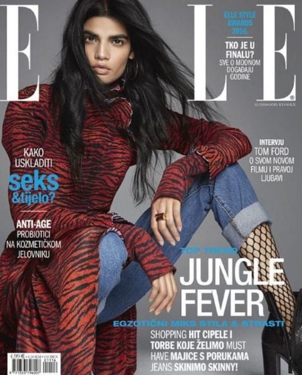 Bhumika Arora on the cover of Elle Croatia