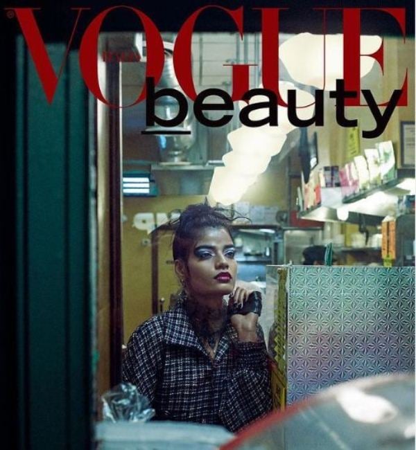 Bhumika Arora on the cover of Vogue Italia