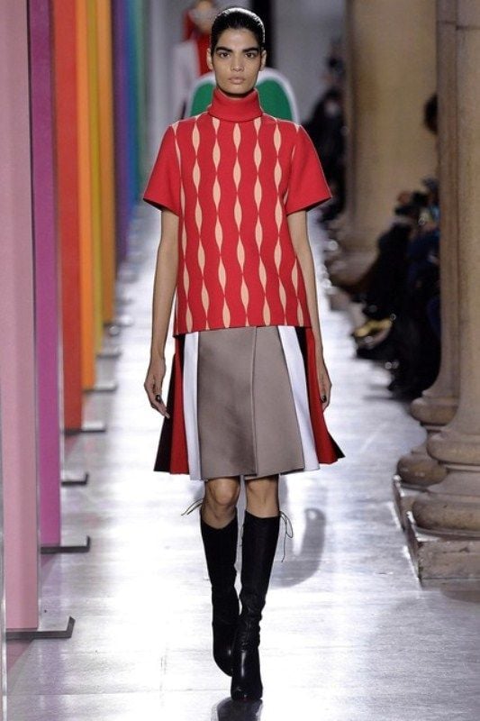 Bhumika Arora walking ramp for London Fashion Week 2015