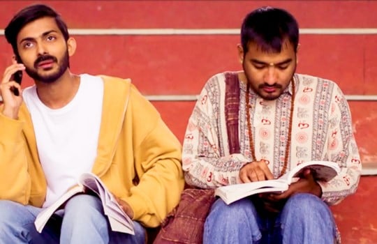 Bhupender Rawat (right) in a still from the TV series Lucky Guy (2023)