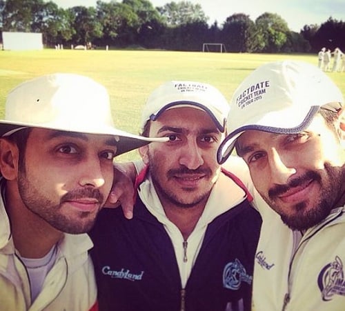 Bilal Ashraf in a cricket match