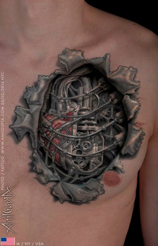 Biomechanical tattoo by Anil Gupta