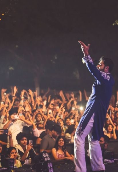 Bismil during one of his live shows in Mumbai