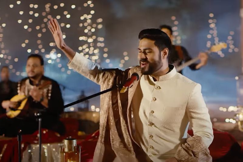 Bismil in a still from his Hindi Sufi cover titled 