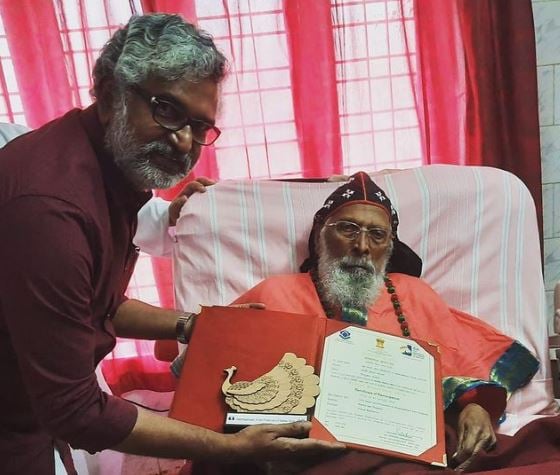 Blessy with Philipose Mar Chrysostom Mar Thoma (right)