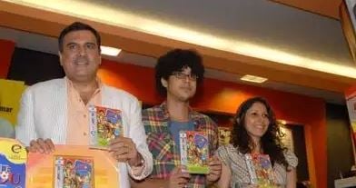 Boman Irani (L) and Imaad Shah (C) at the DVD launch of the movie 