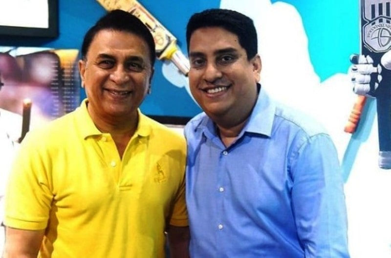 Boria Majumdar with Ravi Shastri