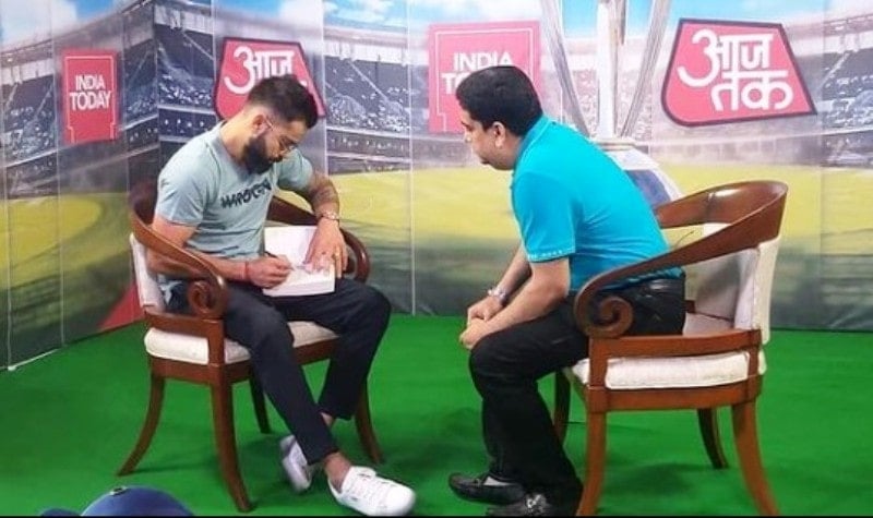 Boria Majumdar with Virat Kohli