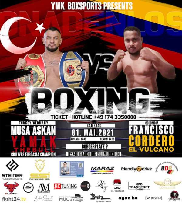 Boxing match poster of Musa