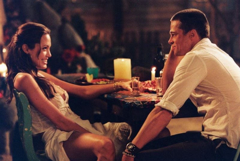 Brad Pitt and Angelina Jolie in a still from Mr &amp; Mrs Smith