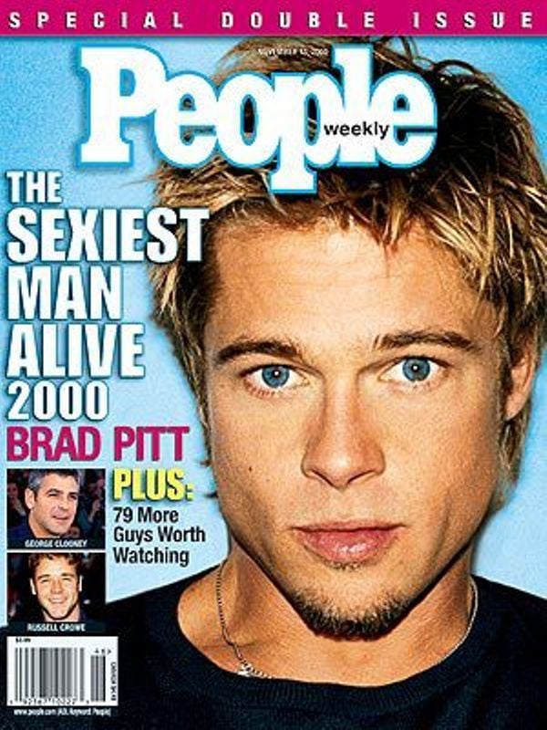 Brad Pitt featured on the cover of People magazine as the Sexist Man Alive
