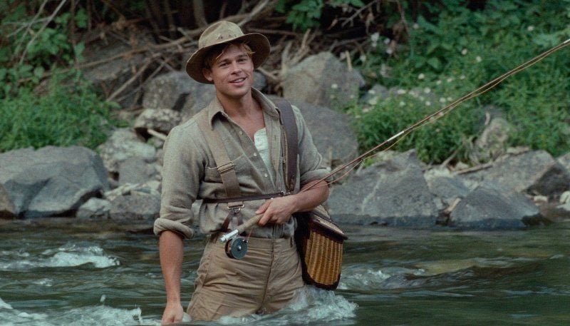Brad Pitt in a still from A River Runs Through It