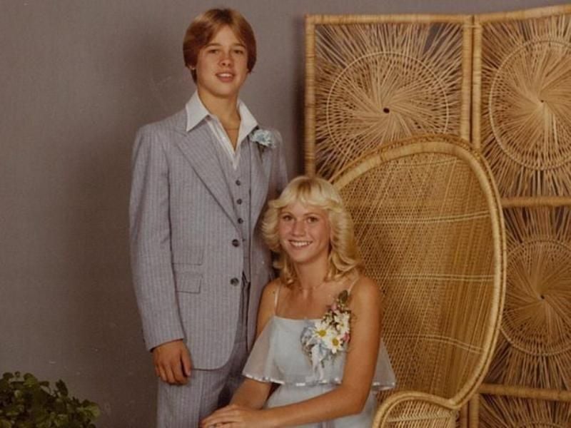 Brad Pitt with his first love Tonya Westphalen