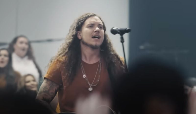Brandon Lake in a still from the American contemporary worship band Elevation Worship