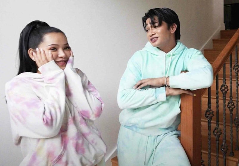 Bretman and Bella in still from a YouTube video in June 2021