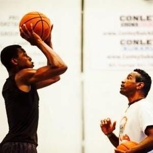 Brion Whitley playing basketball