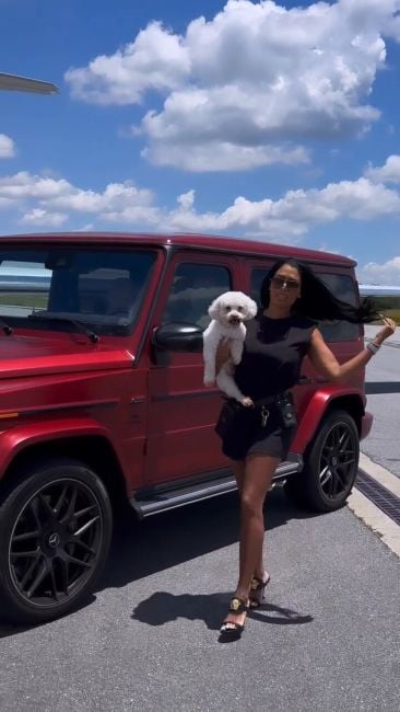 Brit Eady with her dog