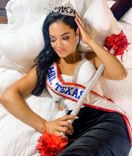 Brooklyn Rivera after winning the Mrs Texas title