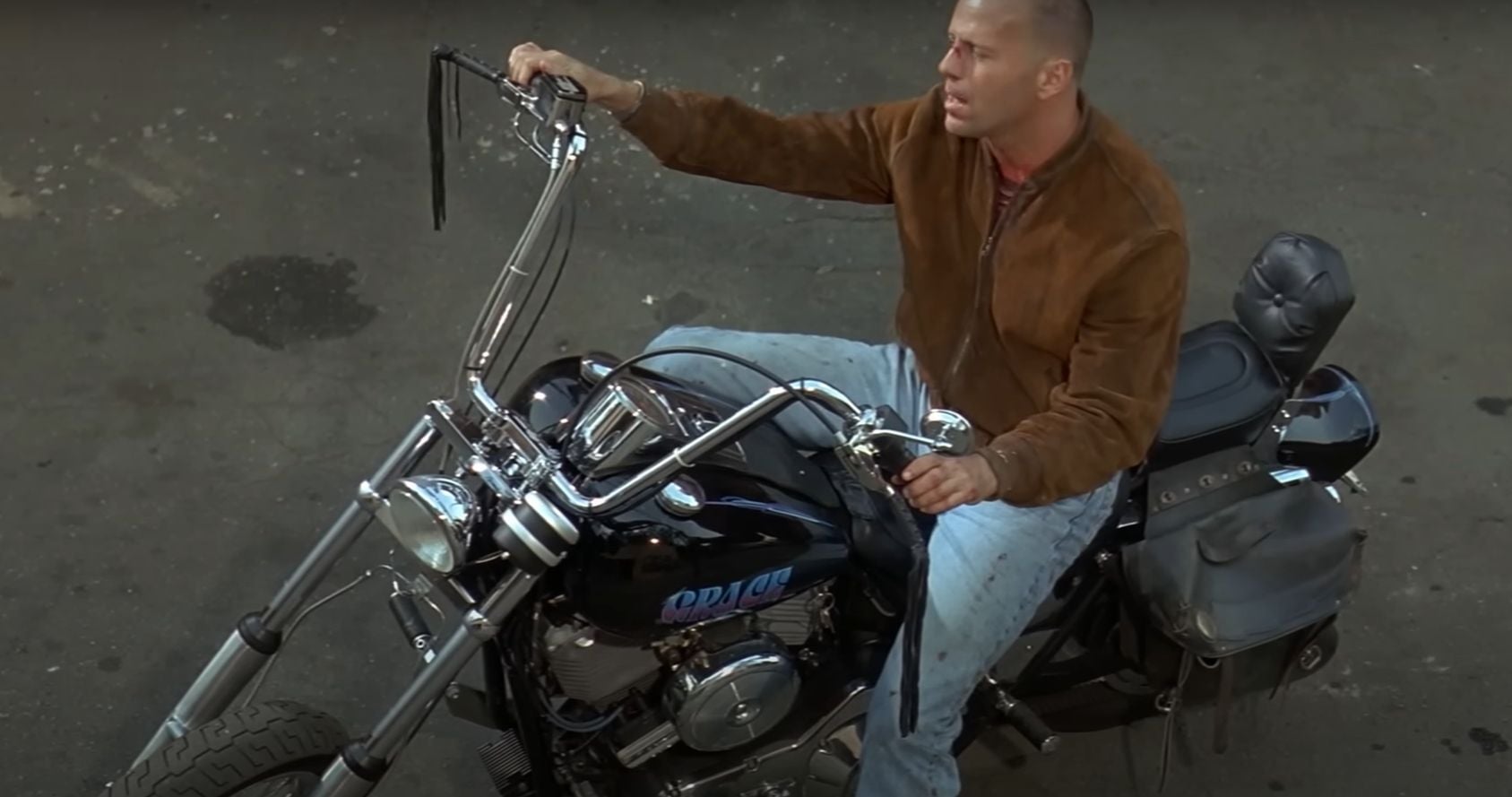 Bruce Willis in a scene from Pulp Fiction