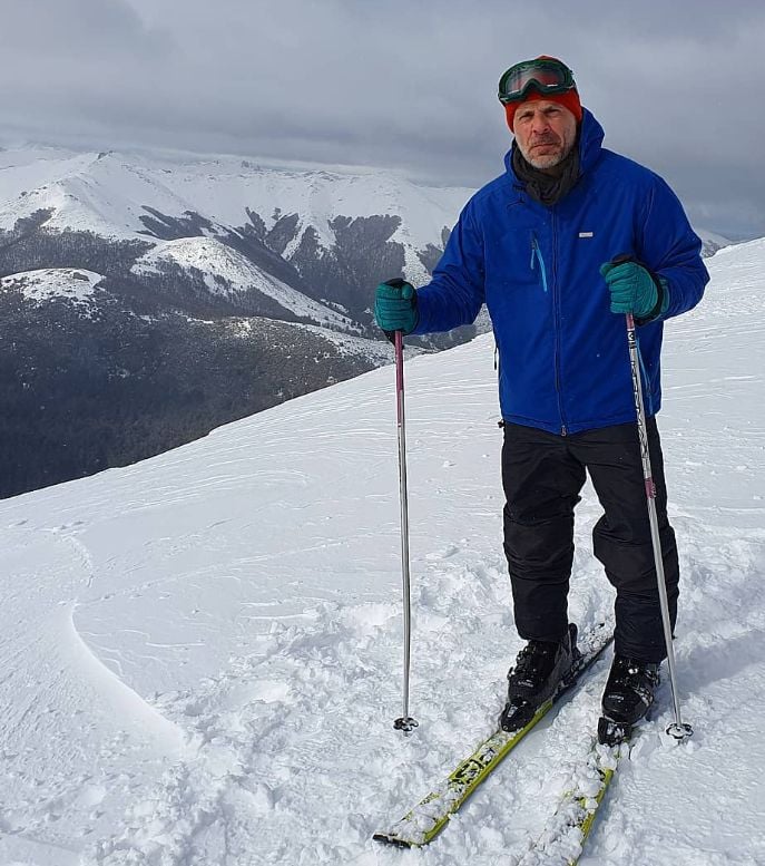 Bruce Willis on a skiing trip