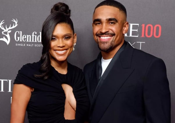 Bryonna Burrows and Jalen Hurts at the Time100 Next Gala in New York City