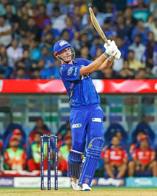 Cameron Green batting for Mumbai Indians