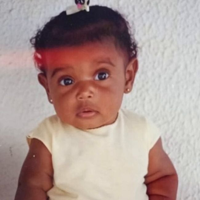 Camilla Maia during her childhood