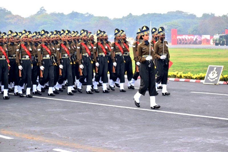 Captain Tania Shergill leading the Army Day Parade