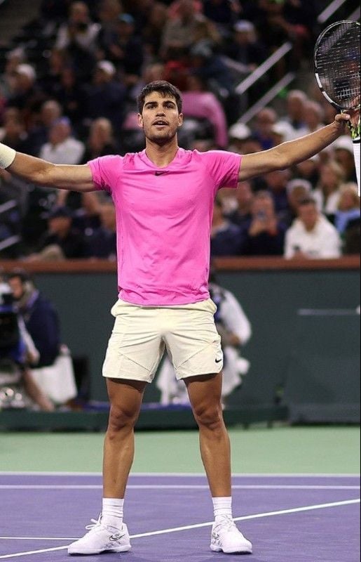 Carlos Alcaraz during a ATP 500 tournament