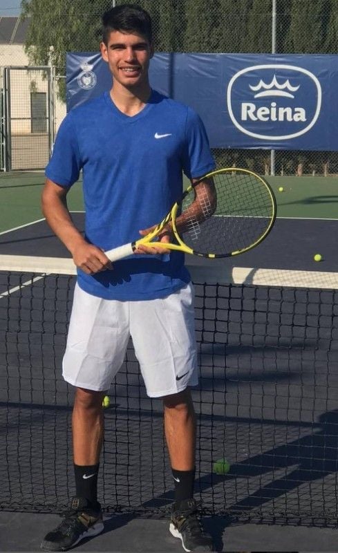 Carlos Alcaraz during a competition