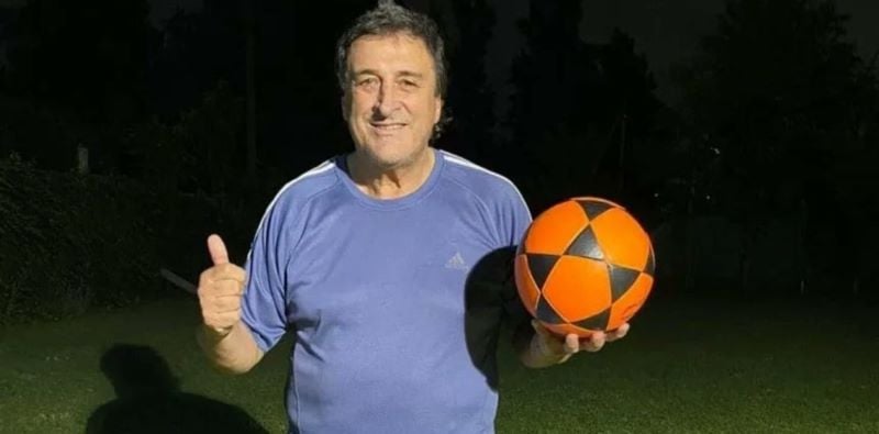 Carlos Tocco holding a football