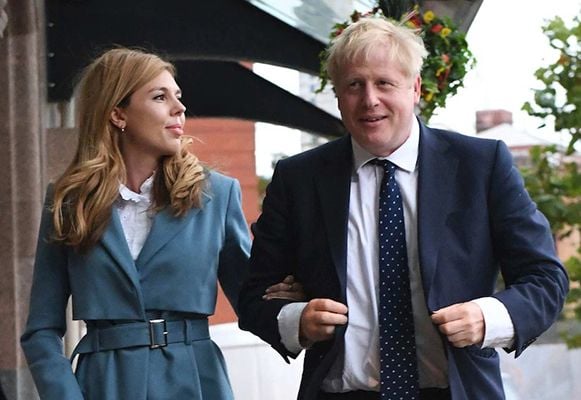 Carrie Symonds with Boris Johnson