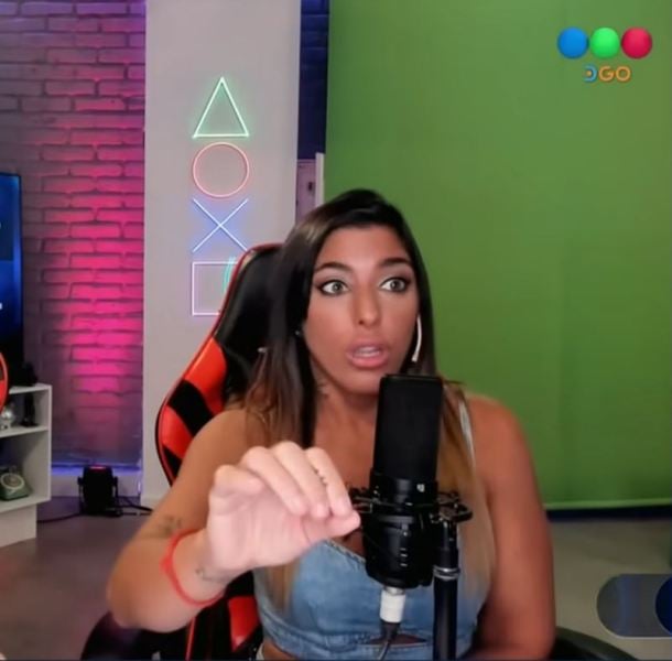 Catalina Gorostidi as a commentator on Gran Hermano Argentine