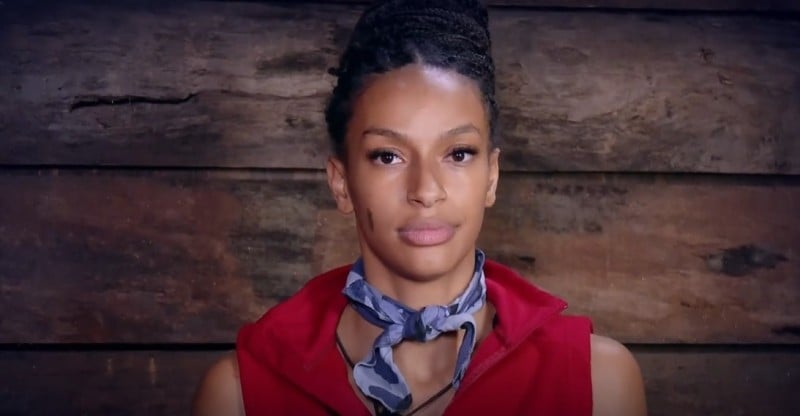 Cecilia Asoro in a still from the German reality show Holt mich hier raus! (I’m a Celebrity – Get Me Out of Here!)