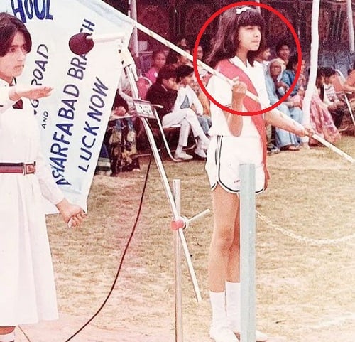 Celina Jaitly during her school days