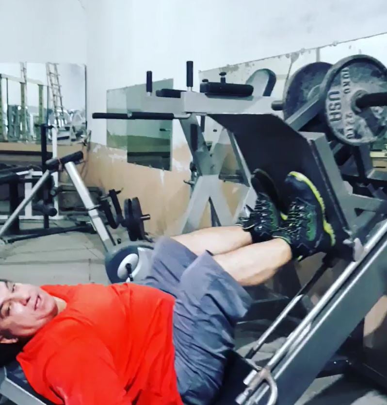 Chahat Fateh Ali Khan during his workout session