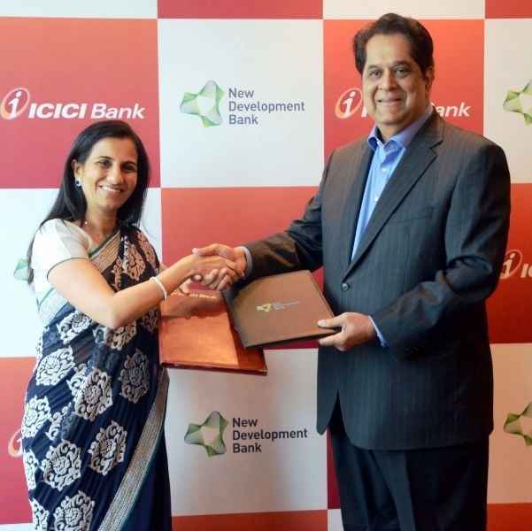 Chanda Kochhar With K V Kamath