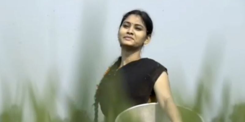 Chandni Rao in a still from the Telugu action thriller film titled 