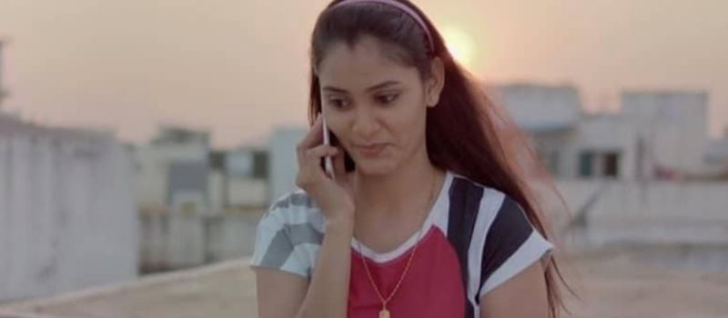 Chandni Rao in a still from the Telugu thriller film titled 