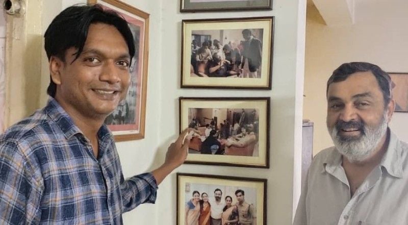 Chandra Shekhar Dutta with one of his mentors, Sharan Tripurari