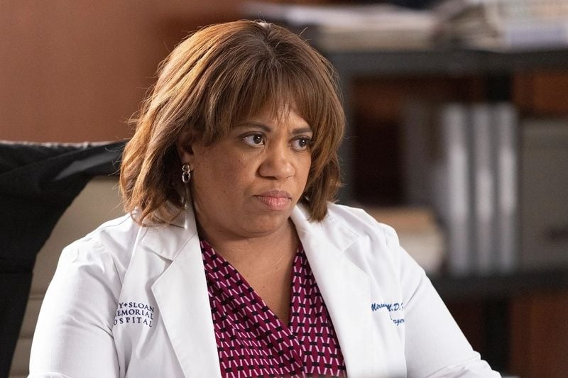 Chandra Wilson in a still from season 19 of the American medical drama TV series titled 