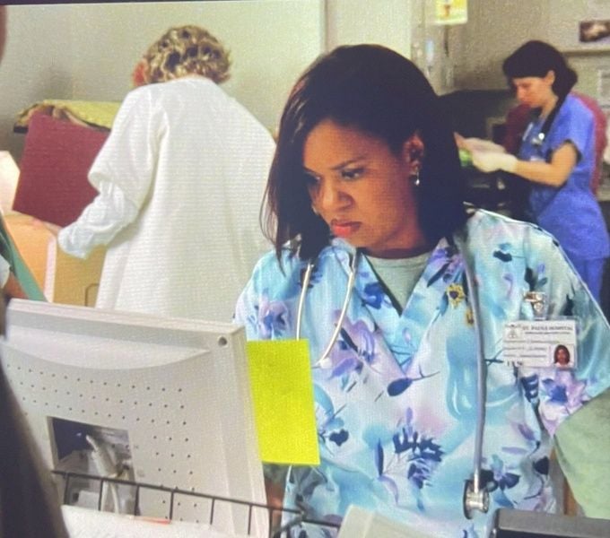 Chandra Wilson in a still from the American police precedural crime drama TV series titled 