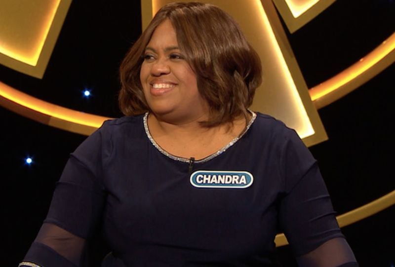 Chandra Wilson in a still from the American television game show titled 