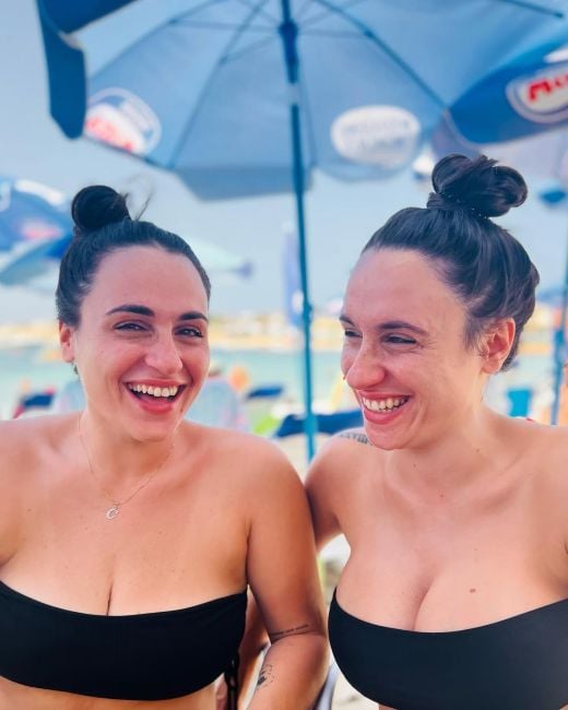 Chanelle with her sister Donna Agius