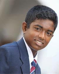 Charith Asalanka in childhood