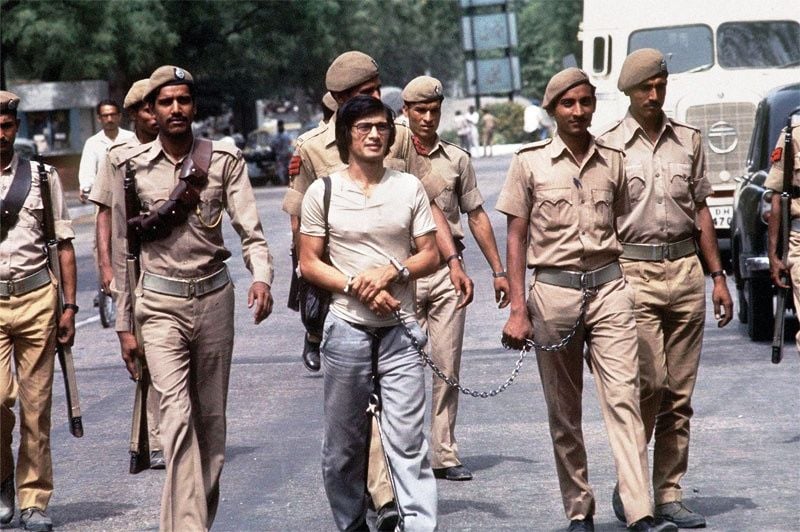 Charles Sobhraj being taken to Tihar Jail