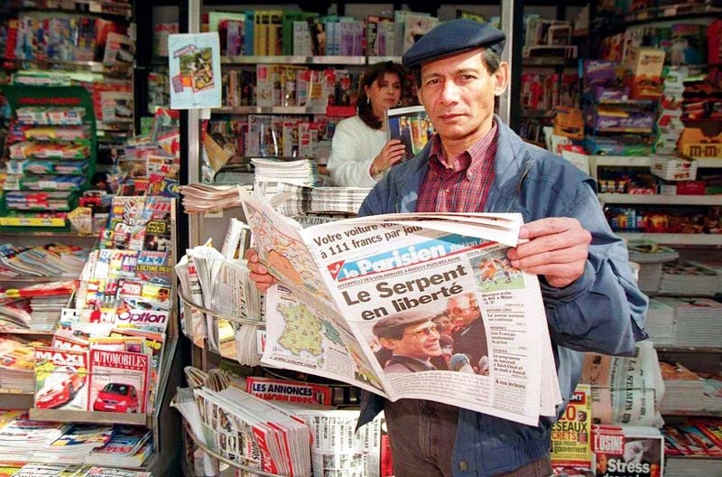 Charles Sobhraj photographed in Paris after his release
