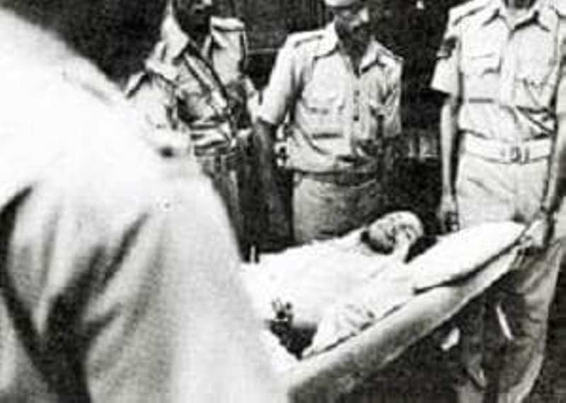 Charles Sobhraj being taken to hospital after he faked appendicitis to escape jail