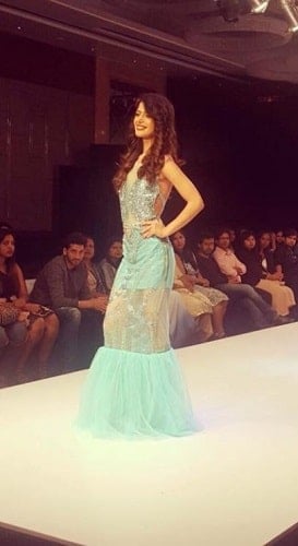 Charlie Chauhan in a fashion show